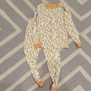 Burts Bees Organic Cotton Orange Print Pajama Set